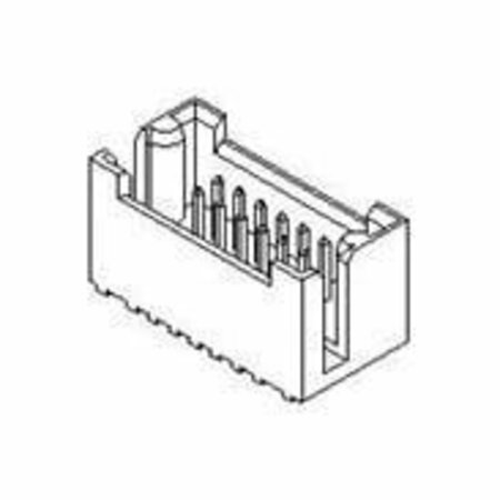 MOLEX Board Connector, 26 Contact(S), 2 Row(S), Male, Straight, Solder Terminal 25024026